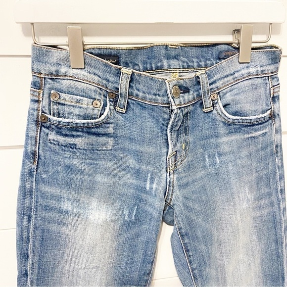 Citizens of Humanity | Distressed boho stretch #111 Low Waist Bootcut Jeans 25 - Picture 8 of 16